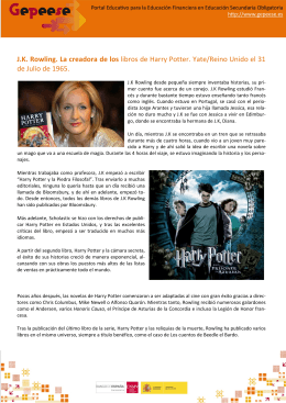 J.K. Rowling. La creadora de los libros de Harry Potter. Yate/Reino