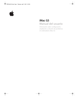 iMac G5 Manual del usuario