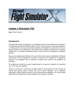 Instalar o Reinstalar FSX - Flight Simulator Argentina