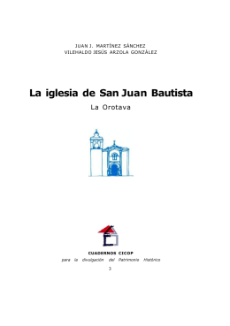 La iglesia de San Juan Bautista - Publicaciones Juan José Martínez