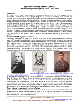 República restaurada y porfiriato - Portal Académico del CCH