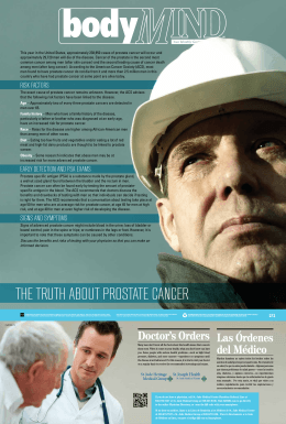 the truth about Prostate CanCer
