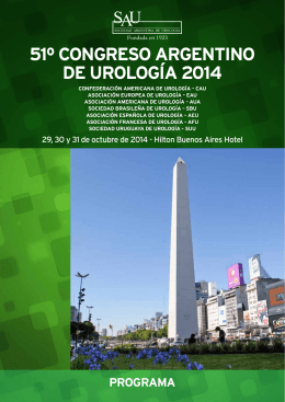 51º congreso argentino de urología 2014 programa