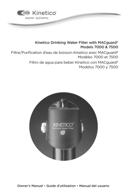 Kinetico Drinking Water Filter with MACguard® Models 7000 & 7500