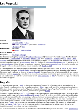 Lev Semenovich Vigotsky (1866-1934) ( PDF - 2.1 MB)