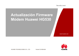 Actualización Firmware Módem Huawei HG530