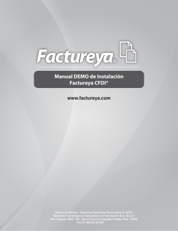 Manual DEMO de Instalación Factureya CFDI®