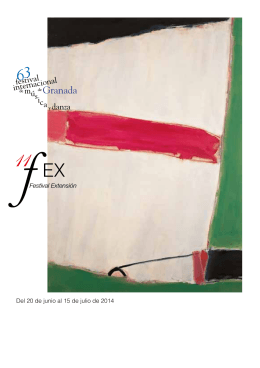 Folleto FEX 2014 - Festival Internacional de Música y Danza de