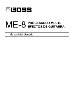 me-8 procesador multi- efectos de guitarra