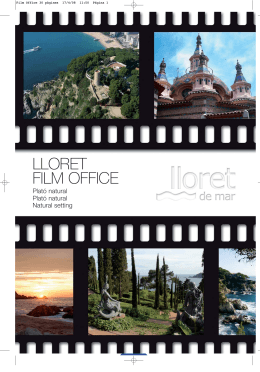 Film Office 30 pàgines - Lloret Turisme