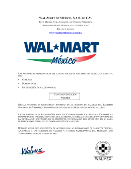 WAL-MART DE MXICO, S