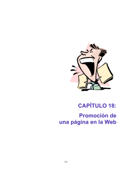 CAPÍTULO 18: Promoción de una página en la Web