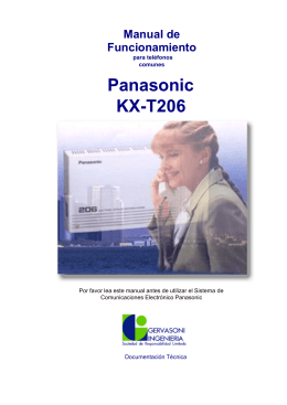 Panasonic KX-T206 - Gervasoni Ingeniería SRL