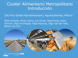 Cluster Alimentario Metropolitano Introducción