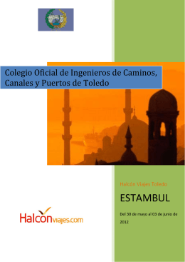 Programa del Viaje a Estambul - Colegio de Ingenieros de Caminos