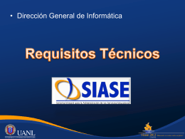 Requisitos Técnicos para SIASE 2014
