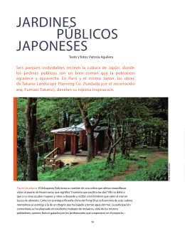 JARDINES PÚBLICOS JAPONESES - Patricia Aguilera Paisajismo