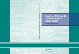 Sesiones Clínicas de Anestesiología y Reanimación