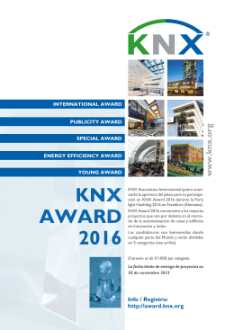 KNX AWARD 2016 - KNX Association