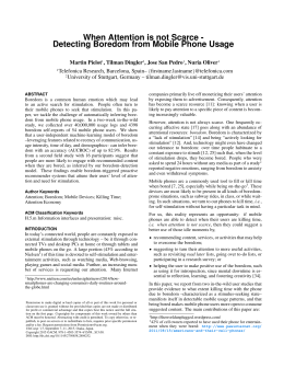 Detecting Boredom from Mobile Phone Usage
