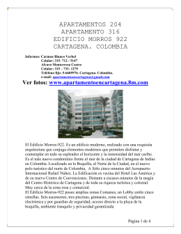 Brochure - Apartamento en Cartagena