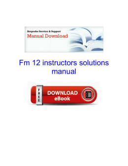 Fm 12 instructors solutions manual