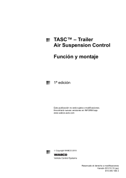 TASC™ – Trailer Air Suspension Control Función y montaje