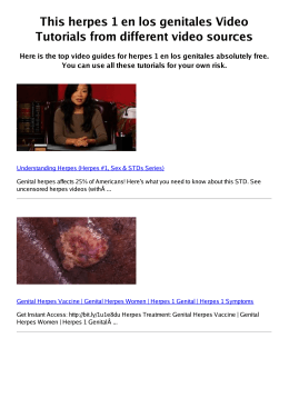 #Z herpes 1 en los genitales PDF video books