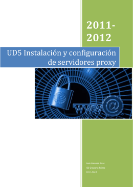 UD5 Instalación y configuración de servidores proxy
