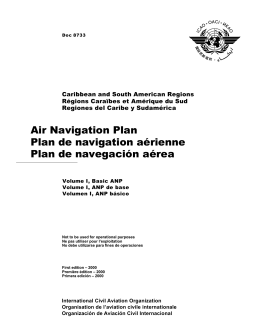 Air Navigation Plan Plan de navigation aérienne Plan de
