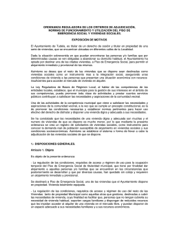 Ordenanza Reguladora - Ayuntamiento de Tudela