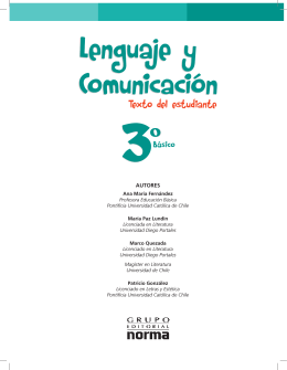 Lenguaje y Comunicación - Texto del Estudiante