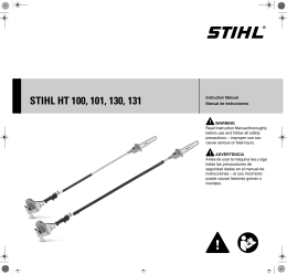 STIHL HT 100, 101, 130, 131 Owners Instruction Manual