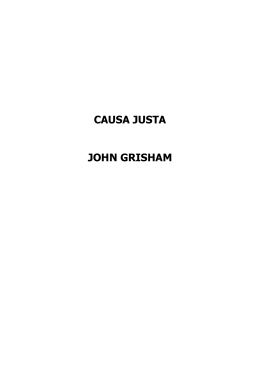 John Grisham - Causa Justa