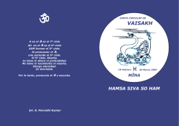 Circular de Vaisakh Piscis 2007 - WTT