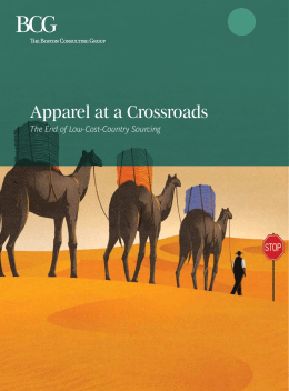 Apparel at a Crossroads: The End of Low-Cost-Country