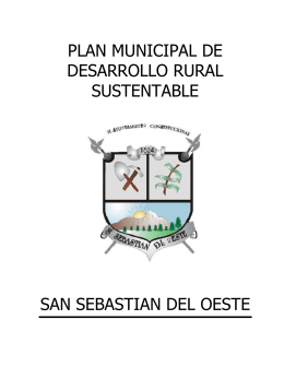 plan municipal de desarrollo rural sustentable san sebastian del oeste