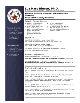 Teacher Resume - Texas A&M University