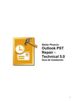 Outlook PST Repair - Technical 5.0