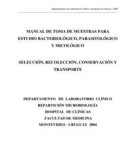manual de toma de muestras para estudio bacteriológico