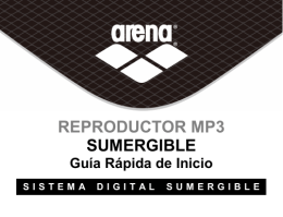 REPRODUCTOR MP3 SUMERGIBLE