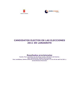 Candidatos electos en las elecciones locales y autonómicas en