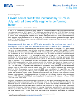 Private sector credit: this increased by 10.7% in