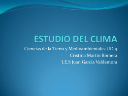 ESTUDIO DEL CLIMA - IES Juan García Valdemora