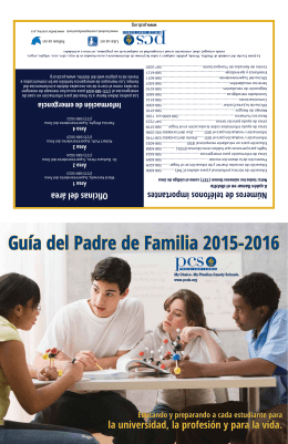 Guía del Padre de Familia 2015-2016