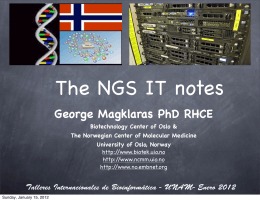 The NGS IT notes