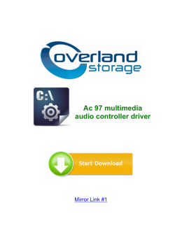 Ac 97 multimedia audio controller driver