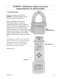 DCM97K – Multímetro digital con pinza amperimétrica
