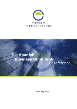 The Spanish business think tank of reference