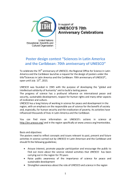 Poster design contest “Sciences in Latin America and the